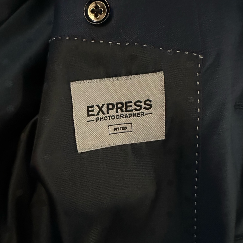 Express Charcoal Gray Photographer Jacket